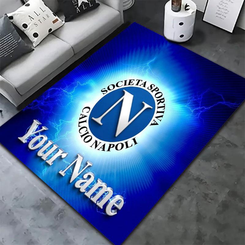 SSC Napoli Custom Name Carpet Rug for Living Room Bedroom Home Sofa Decoration,Kids Play Non-slip Floor Mat