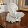 One-piece Molded Tray 3D Printed Shell Jewelry Tray, Decorative Desktop Storage Organizer for Dressing Trinket Dish Table, Opening Rings Earrings And