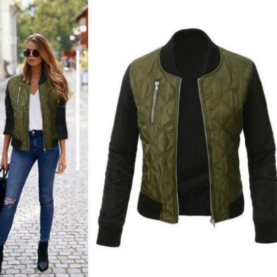 Giacca casual patchwork a maniche lunghe da donna primavera autunno inverno 2019 Plus Size 3XL