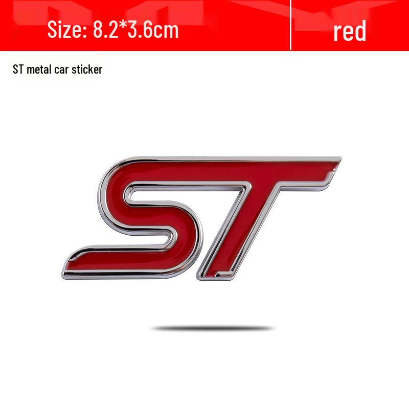 Compatible with Ford Focus, Mondeo, Fiesta, EcoSport, and Other Car Mods. ST Metal Body Stickers/tail Badges Available.
