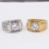 2026 European and American Fashion Simple Light Luxury Men's Wedding Diamond Ring Jewelry Ring