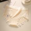 Ladies Summer Pure Lace Hollow Baby Cotton 10A Antibacterial Extension Crotch Triangle Briefs