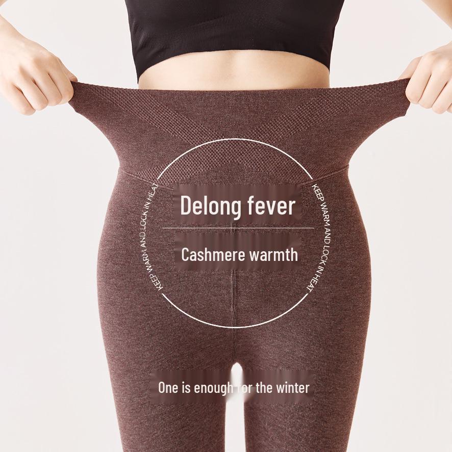 Tall Women's Extra Long Compression Leggings - Anti-Roll Fleece Lined Tights for Autumn/Winter