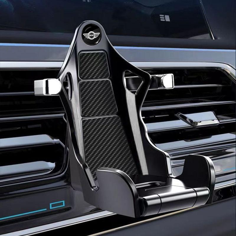 Rennsitzform Auto Luftauslasshalter Stoßfest Auto Handyhalter Ständer Für BMW Mini Cooper F54 F55 F56 R56 R60 SONE Roadster Clubman Coupé