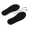 1 Pair USB Heated Insoles Breathable Sweat Absorbent Comfortable Electric Heated Foot Warmer Insole for Women Size 35?41