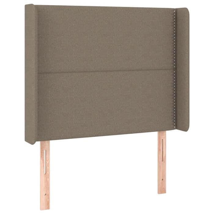 VidaXL Tête de Lit à LED Meuble de Chambre à Coucher Accessoire de Lit Simple Tête de Cadre de Lit Intérieur Taupe 3123894