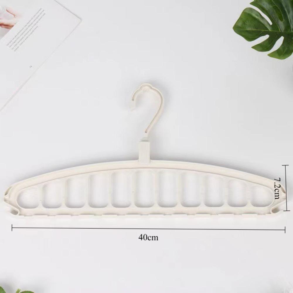 Rotating Foldable Clothes Hanger 11 Hole Multi Purpose Drying Rack Plastic Scarf Organizer Space Saving Closet Storage Hangers