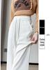 2025 Women's High-Waisted Velvet Pants - European Cotton, Loose Straight-Leg, Autumn/Winter Fashion