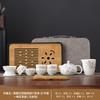 High-end guest greeting tea set, suet jade wisteria flower set, kung fu guest making tea for elders and leaders