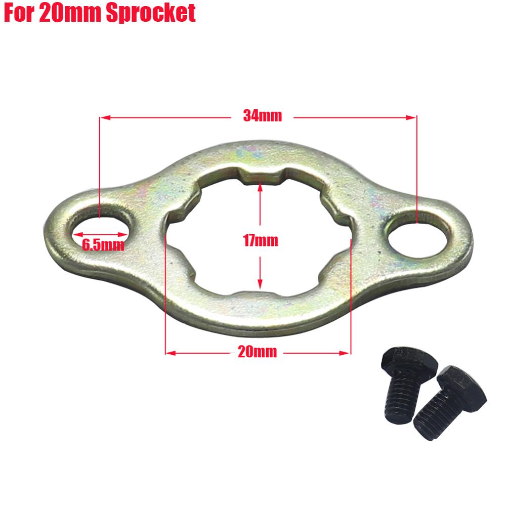 1PCS Front Engine 111# 118# 111# 111# 17mm 11mm Chain Sprocket Retainer Plate Locker Gasket Screw