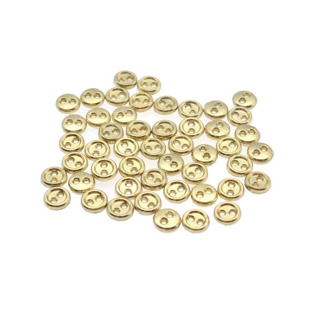 3/4mm Metal Handmade Accessories Fabric Doll Button Apparel Sewing Sewing Buttons Round Buttons