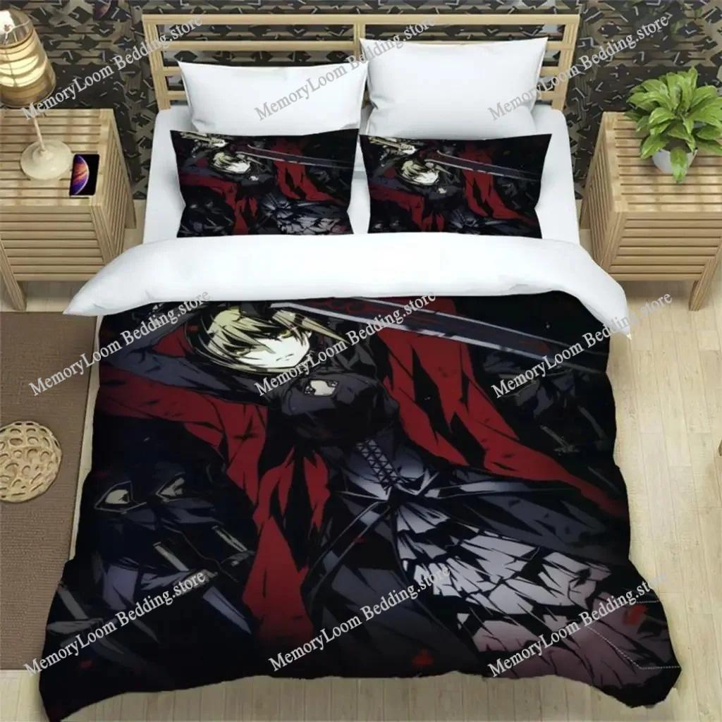 3D Print Colorful Fate Stay Night Bedding Set Boys Girls Twin-Queen-King Size Duvet Cover Pillowcase Bed Kids Adult Soft Cozy