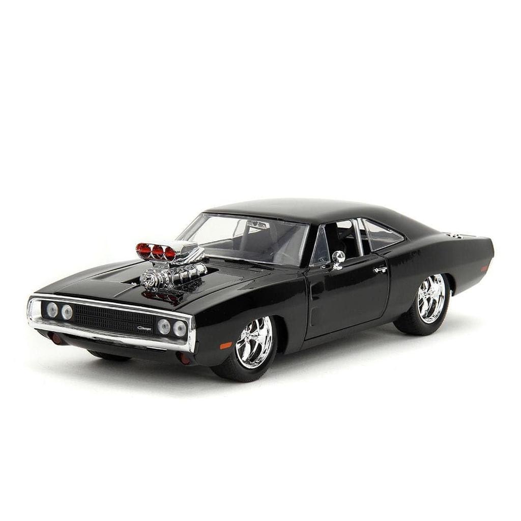 JADA TOYS 1/24 Scale Fast & Furious Dodge Charger 1970 Black F&F Charger Diecast Model Car 35421 [Parallel Import]