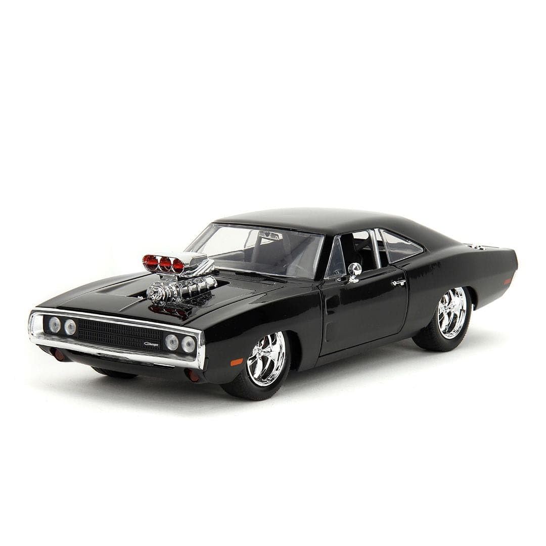 

JADA TOYS 1/24 Scale Fast & Furious Dodge Charger 1970 Black F&F Charger Diecast Model Car 35421 [Parallel Import]