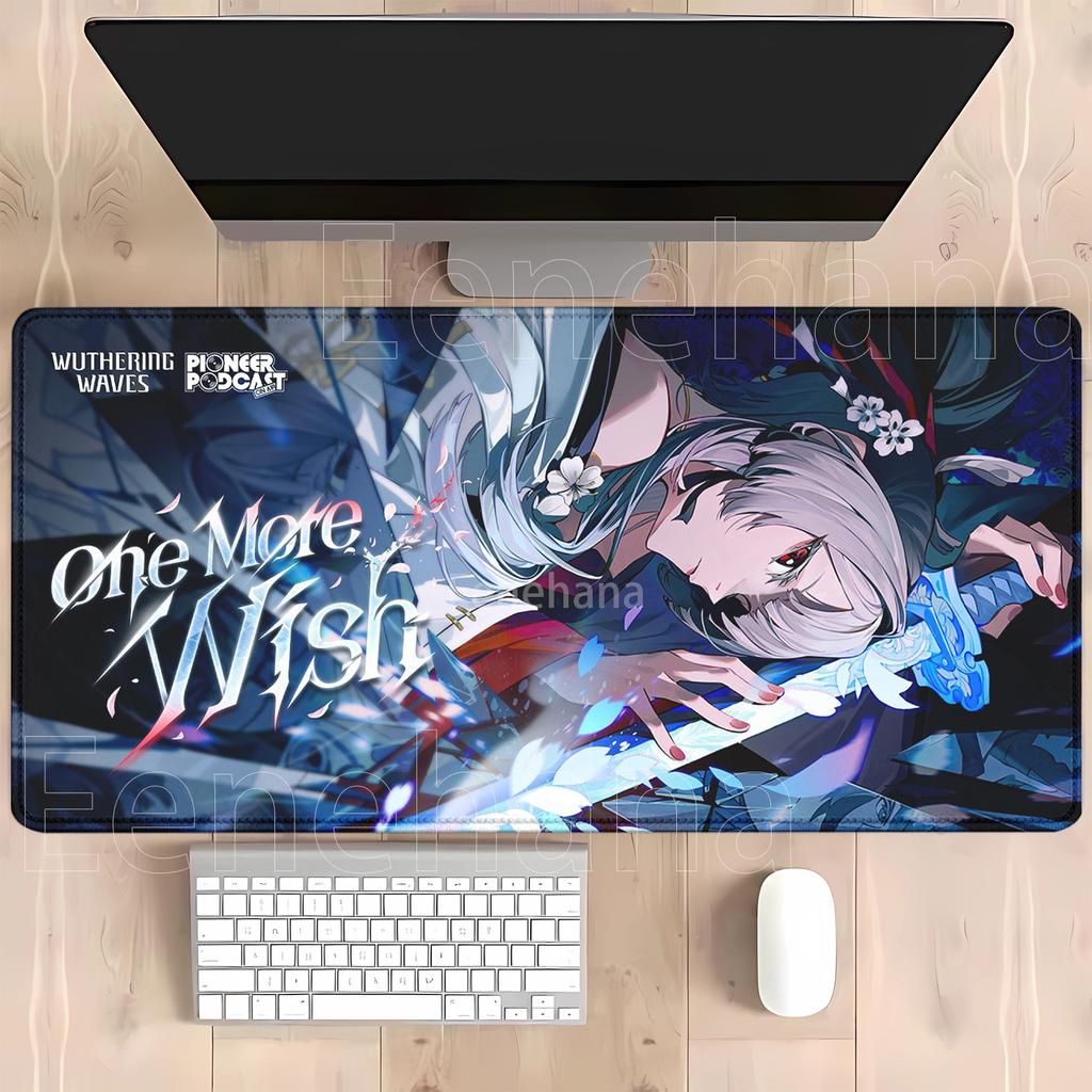 Hiyuki Wuthering Waves Gaming Mousepad Computer offices keyboard Mouse Pad Anime Nonslip Rubber xmm HD Printing Desk Mat