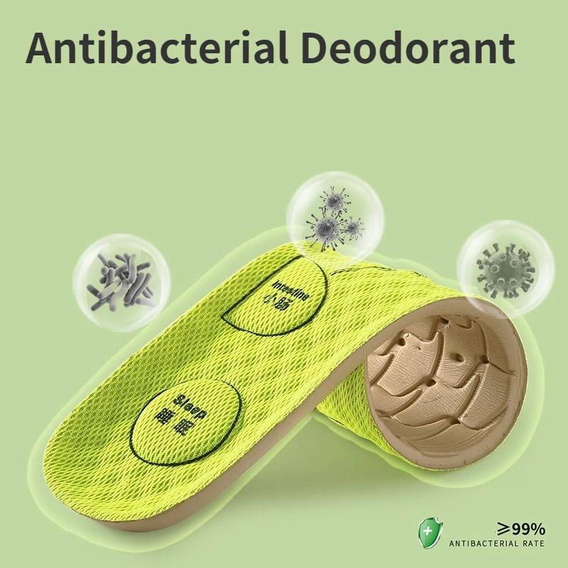 

1/3/5pair Foot Acupressure Insole Men Women Breathable Sports Cushion Inserts Sweat-absorbing Deodorant Orthopedic Shoe Sole 45-46