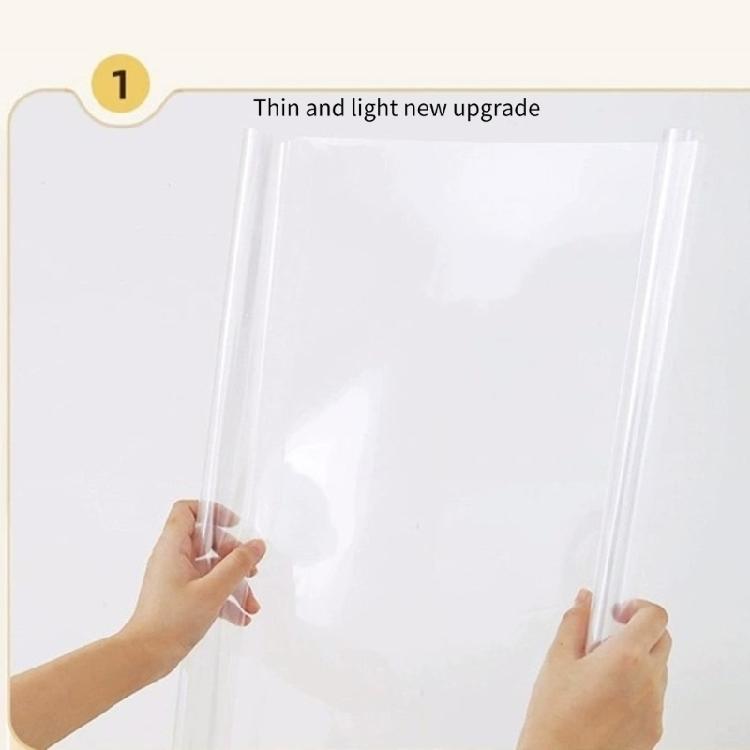 Thin Static Wall Protective Film Multipurpose Clear Static Cling Water Resistant Wall Sticker for Kitchen and Office