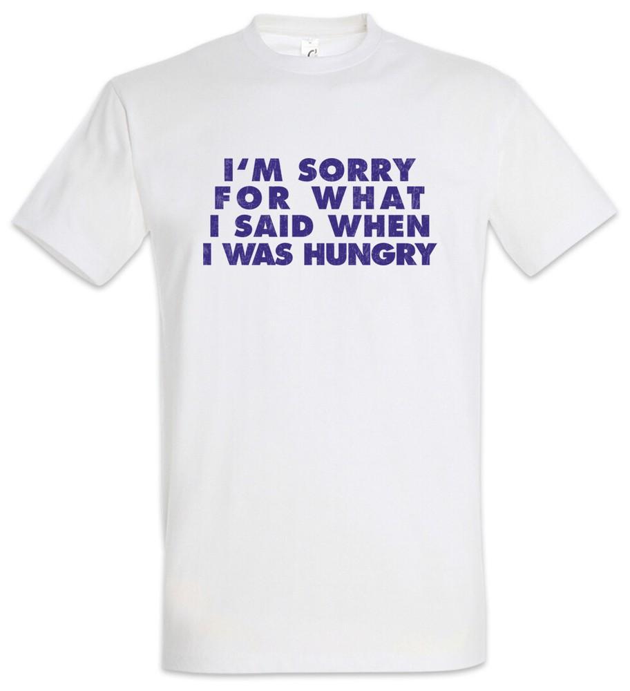 When I Was Hungry T-Shirt Starve Starvation Fun Hungry Bad Mood Grouch Grumpy