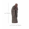 Creative Boutique Purple Clay Little Monk Tea Pet Figurine Zen Style Decoration for Study, Living Room, Office Desktop