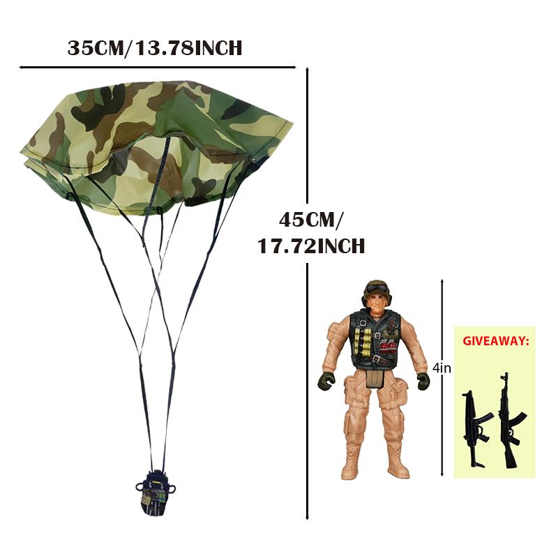 Parachute Toy Army Police Military Snow Navy Soldier Action Figure Toy Hand Throwing Kids Game for Boy Children Christmas Gift
