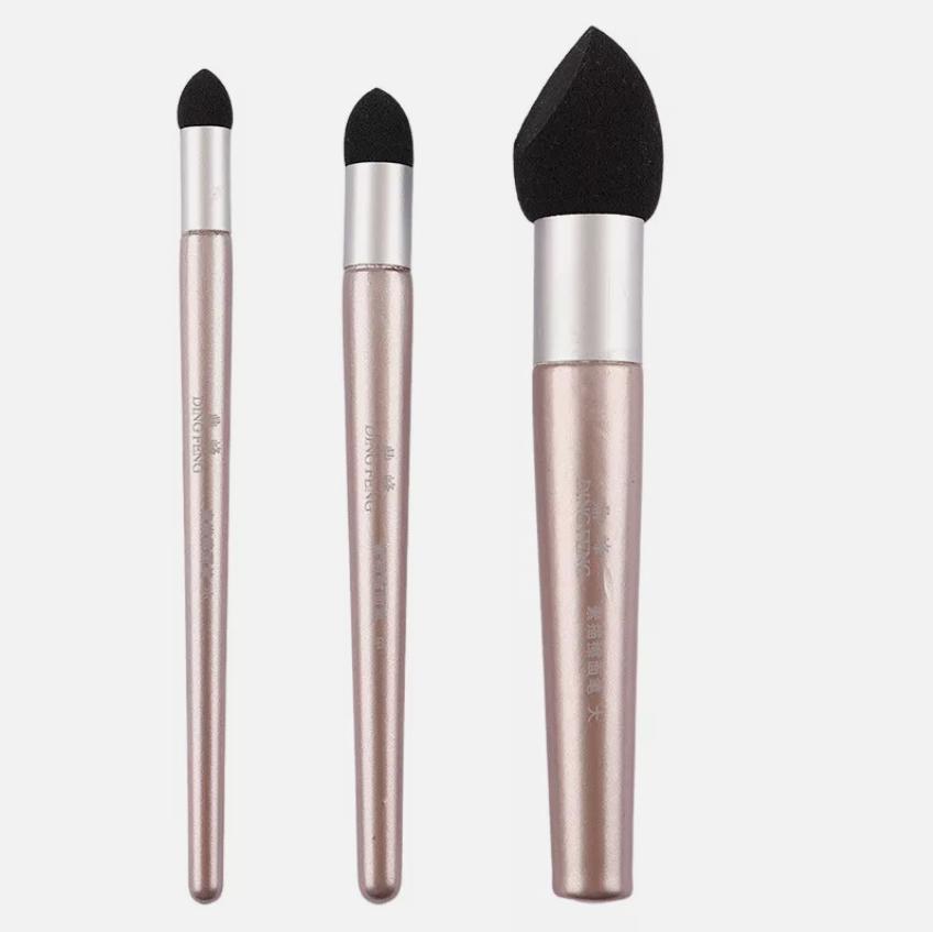 

3pcs Washable Sketch Rubbing Sponge Pen Brush Wipe Clean Art Blender For Highlight Gray Detail Processing Rendering Smudge Erase рожевий колір золота