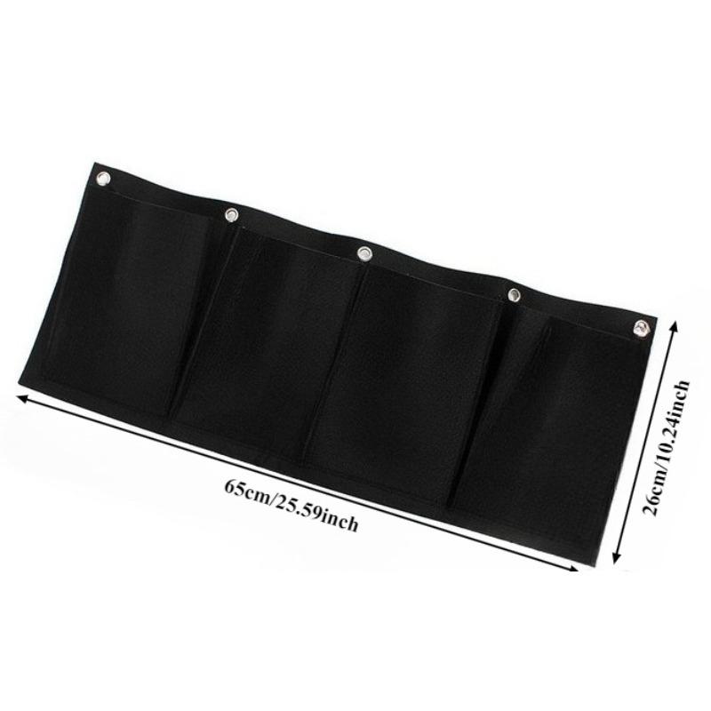 

Black Felt Plant Grow Bag Non-Woven Fabric Wall Greening Felt Planting Bag Wall-Mounted Flower Growing Bag Gardening Accessories