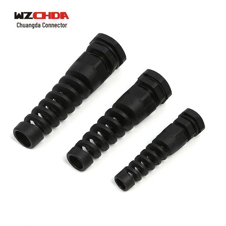 Nylon Waterproof M12/PG7 Cable Gland with Torsion-Resistant Anti-Bending Protection