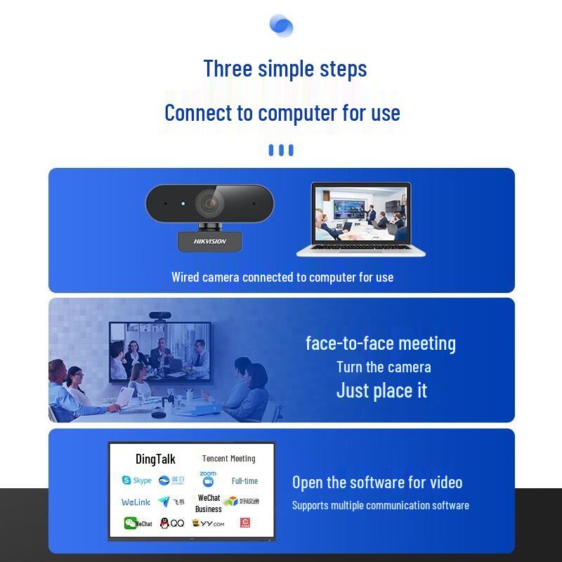 Hikvision DS-E12a HD USB Webcam