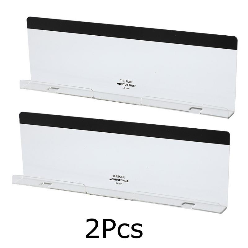 

1 шт./2 шт. Акриловые офисные принадлежности с подставкой для монитора, настольные прозрачные канцелярские товары, липкий пластиковый держатель, доска для заметок 2PC