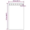 VidaXL Voile Curtains with Eyelets 2 Pcs Brown 140x175 Cm, Net Curtain, Sheer Curtain, Window Voile, 4102066