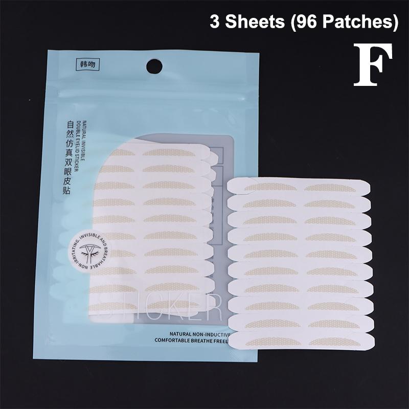 60/100/120 Patches Double Eyelid Stickers With Handle Natural Invisible And Long-Lasting Shaping Big Eye Beauty Tapes Tool