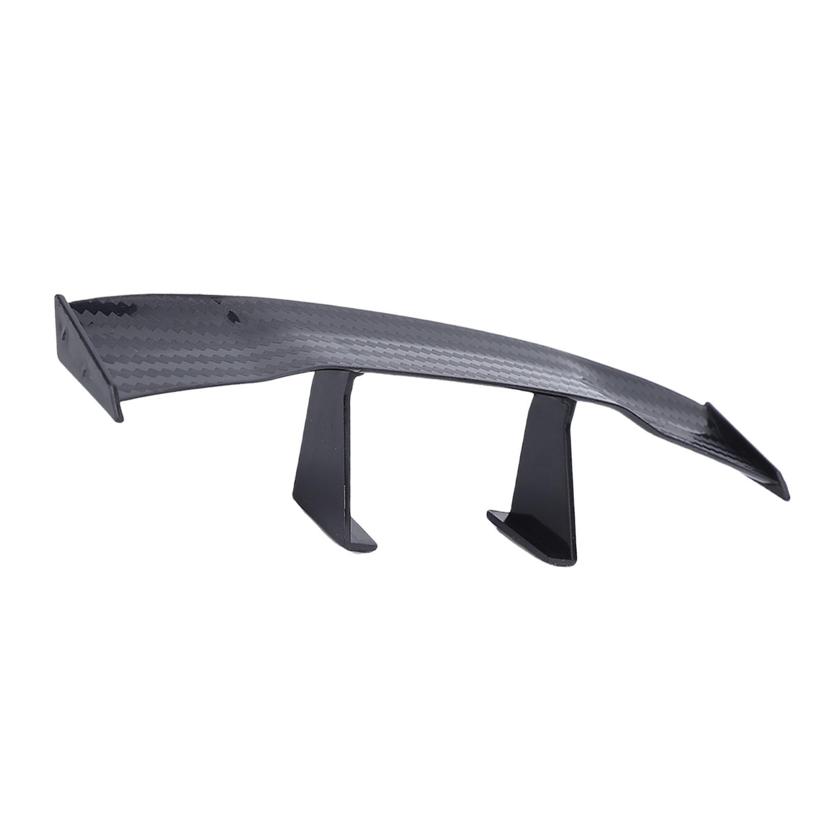 

Universal Car Mini Spoiler Wing 6.7 Inch Decorative Carbon Fiber Texture Auto Car Rear Tail Wing for All Cars Black