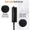 Siliconen rugschrobber voor de douche, in staat om overvloedig schuim te produceren, geschikt voor exfoliatie . Geschikt voor zowel mannen als vrouwen (lang model)