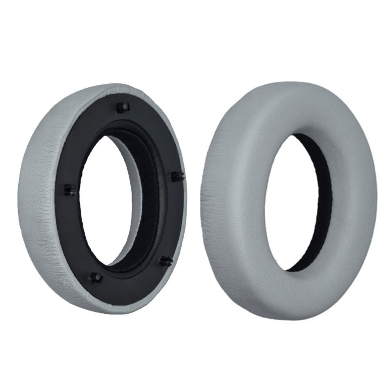 1Pair Earpads Protein Leather Ear Pads Ear Cushions Cover Memory Foam Earmuffs for Focal Clear Elegia Headsets