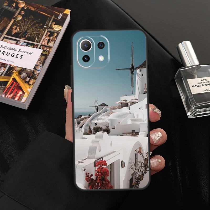 Oia Santorini Greece Case For Xiaomi 13 14 15 Ultra 11T 12T 13T 14T Pro POCO X7 Pro X3 X5 X6 F5 F6 M6 Pro Cover