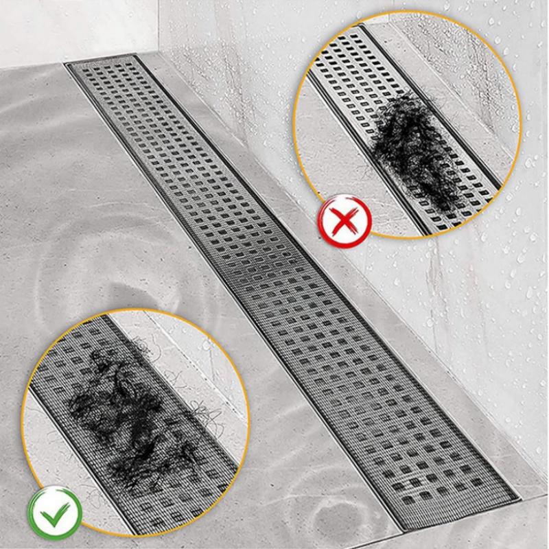 Sink Strainer Disposable Hair Stoppers Cuttable Self Adhesive Floor Drain Sticker Shower Drain Hair Catcher Bathroom Accessories