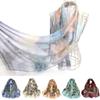 Sun-Resistant Beach Shawl Breathable Long Wraps Portable Silk Scarf  for Women