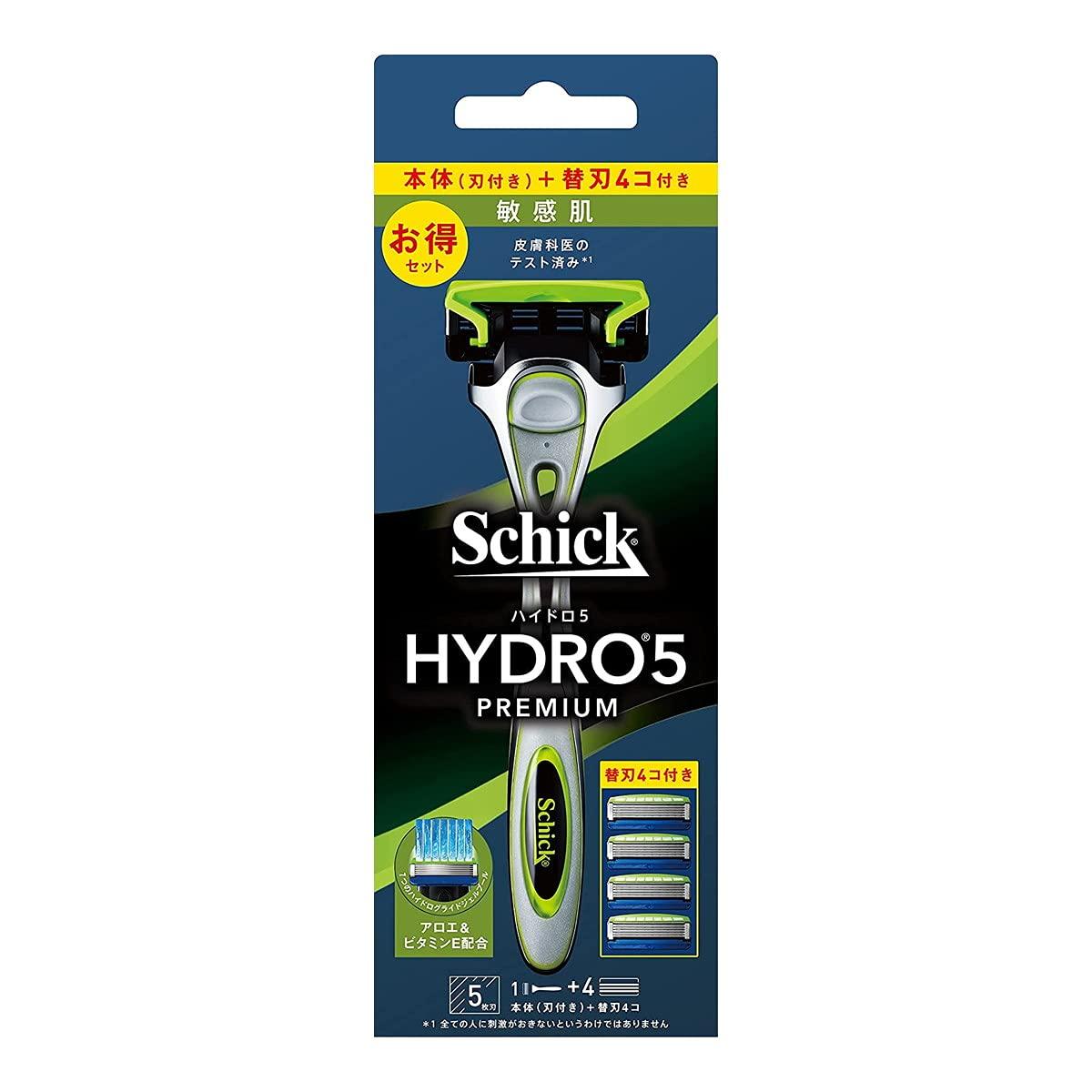 

Hydro Schick Hydro 5 Premium Sensitive Skin Combo Pack 4 замена с skin 5 зеленый (держатель (с лезвием) + лезвия) защита, лезвия, зелёный