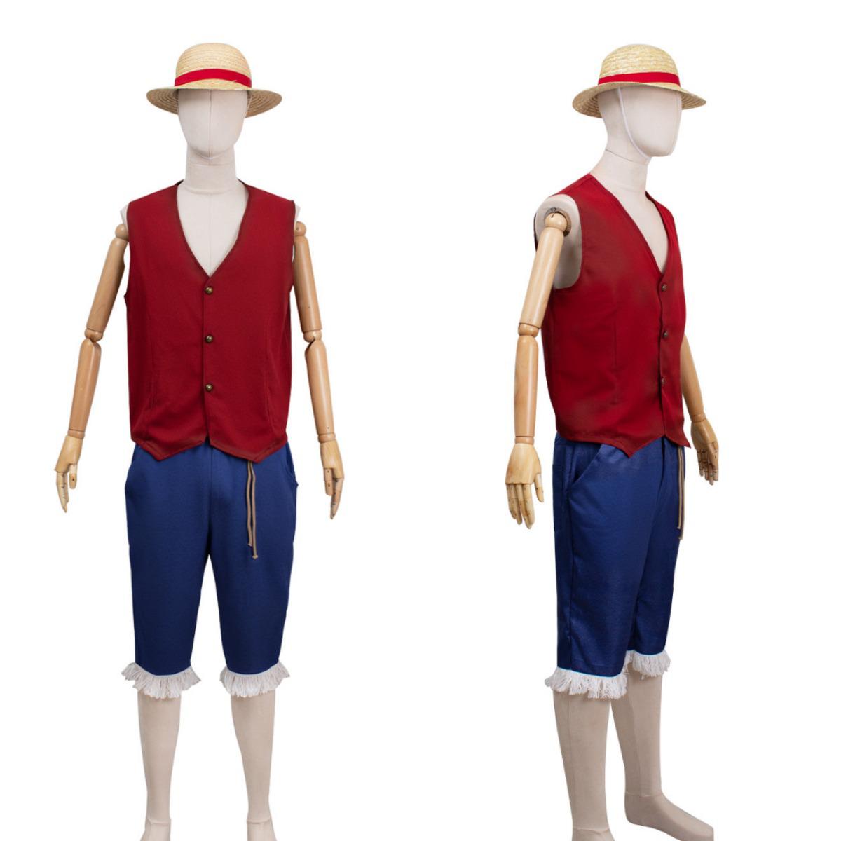 

Костюм для косплею Луффі з One Piece у стилі лайв-екшн для дорослих та дітей Size 140