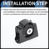 INFINAUTO ENGINE MOUNTING No.123610T070 Scion for Toyota Engine Motor Mount for Toyota XB 2010-2015 Tarago 2006 Black 1 PC