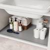Under Sink Waterproof Silicone Mat Flexible Silicone Cabinet Liner 34x22‘’ Kitchen and Bathroom Sink Mats Protectors Storage
