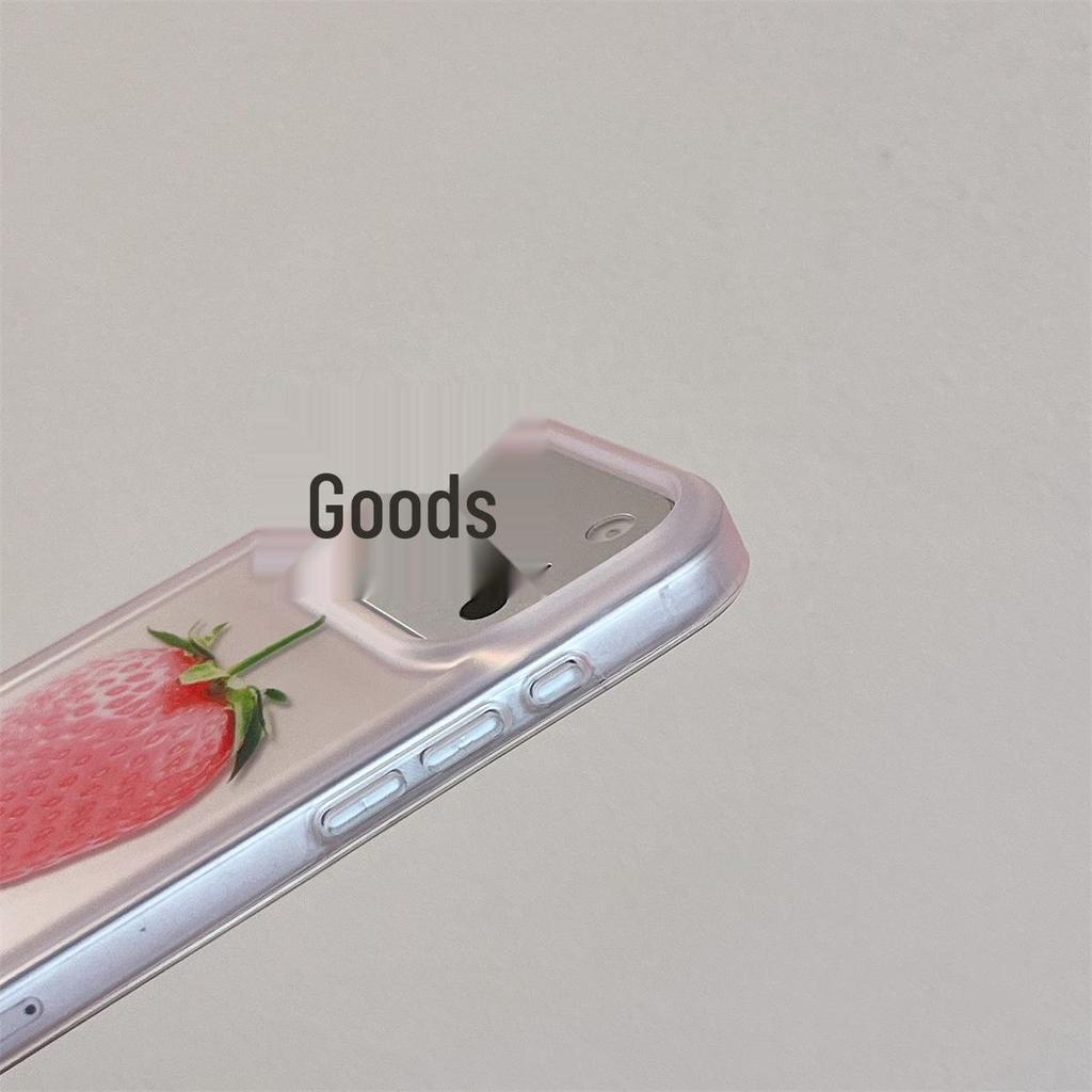 Premium Dual-Layer Strawberry Apple iPhone 14/13 & Apple 17/16/15 Pro Max Drop-Proof Case
