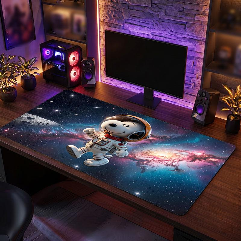 Big Mouse PadSnoopy Peanuts Extended Soft Desk Mat Gaming Office Computer Table Decor Mat