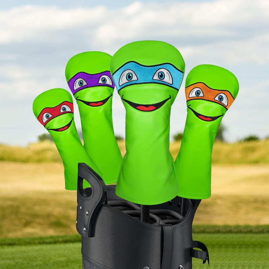 Golfschlägerhaube, lustige Ninja-Golfschlägerhaube, Fairwayholzhaube, Hybridhaube, Leder, 3-Holz-Schlägerhaube, Mallet-Putter-Schlägerhaube, Blade-Putter-Schlägerhaube