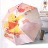 Winnie the Pooh and Piglet Automatic 3-Fold Umbrella Design, Cute Cartoon Pattern, Portable Outdoor Umbrella, Perfect, Holiday Gift for Disn