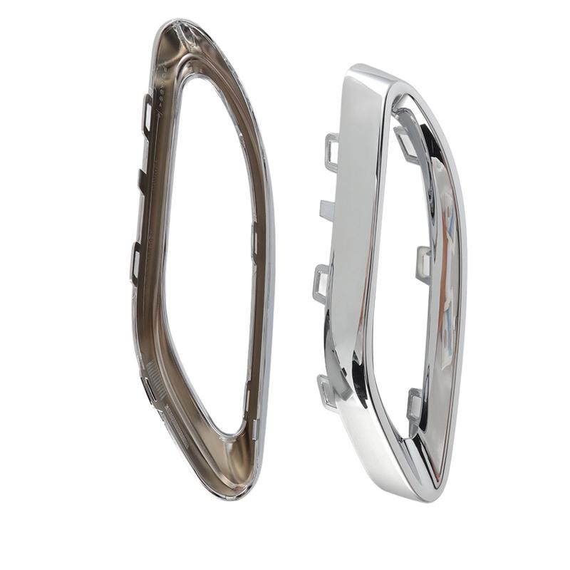 Gloss Chrome Exhaust Tip Cover Trims Replacement for Mercedes‑Benz A B C E GLC CLS‑Class W177 W247 W205 W213 X253 C257
