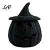 Uniek Seizoensgebonden Cadeau Halloween Hars Pompoenmand Nep Geweven Lantaarn Ornament Spookachtig Gotisch Huisdecor Zwarte Snoeppot voor Tafelblad Schouw