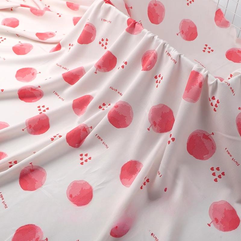 Wide 143cm Summer Cotton Fabric for DIY Sewing Children's Pajamas Clothes Cheongsam Super Soft Floral Cartoon Fabric