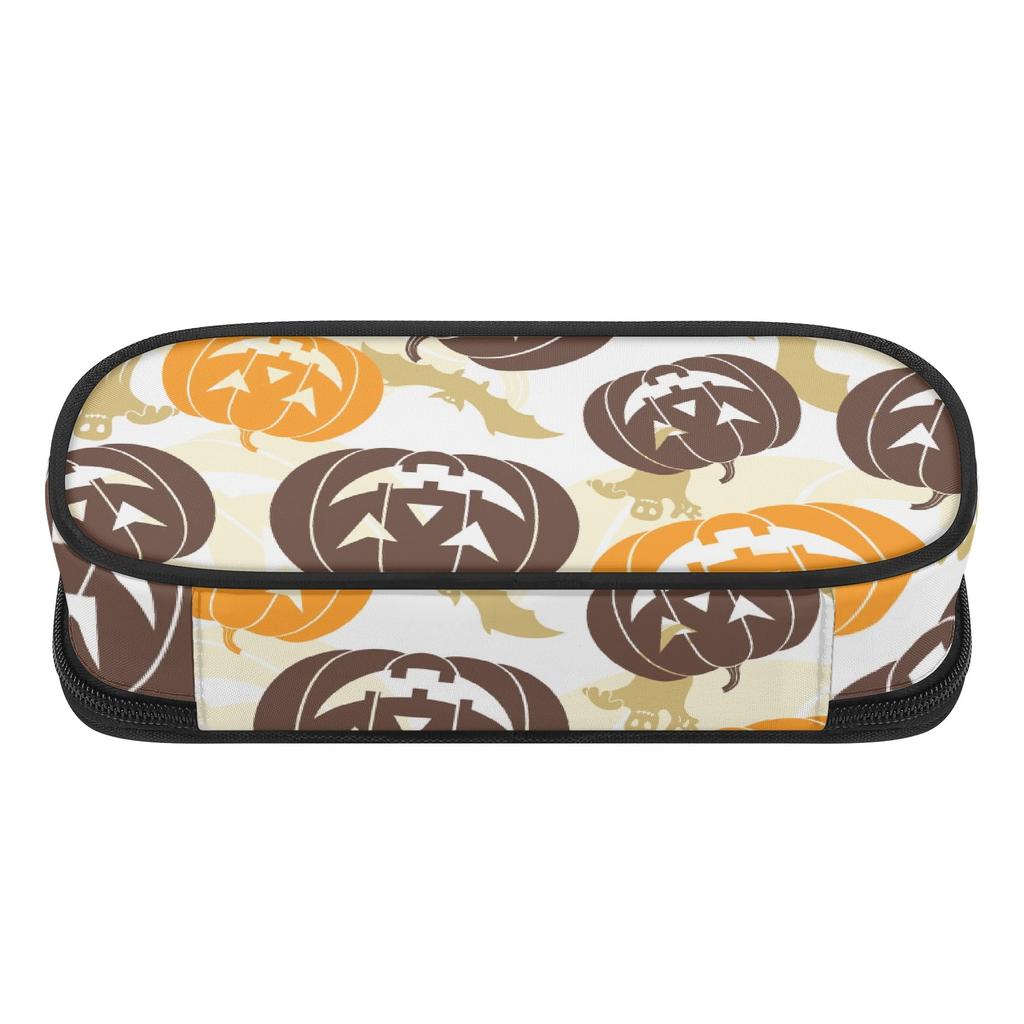 Pen Case Compact Shape Durable 300D Polyester Zipper Closure with Main Compartment Mesh Pocket and Pen Slots for Boys Girls
