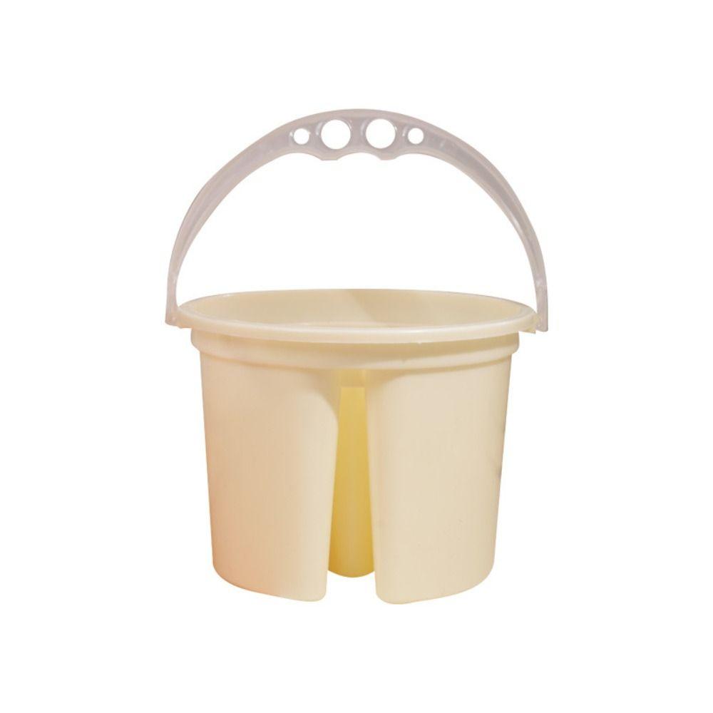 2 Pcs Translucent Paint Brush Wash Bucket Thickened Design Painting Pen Holder Watercolor